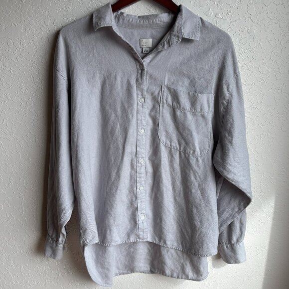 Light grey A New Day button down shirt L - Picture 1 of 4